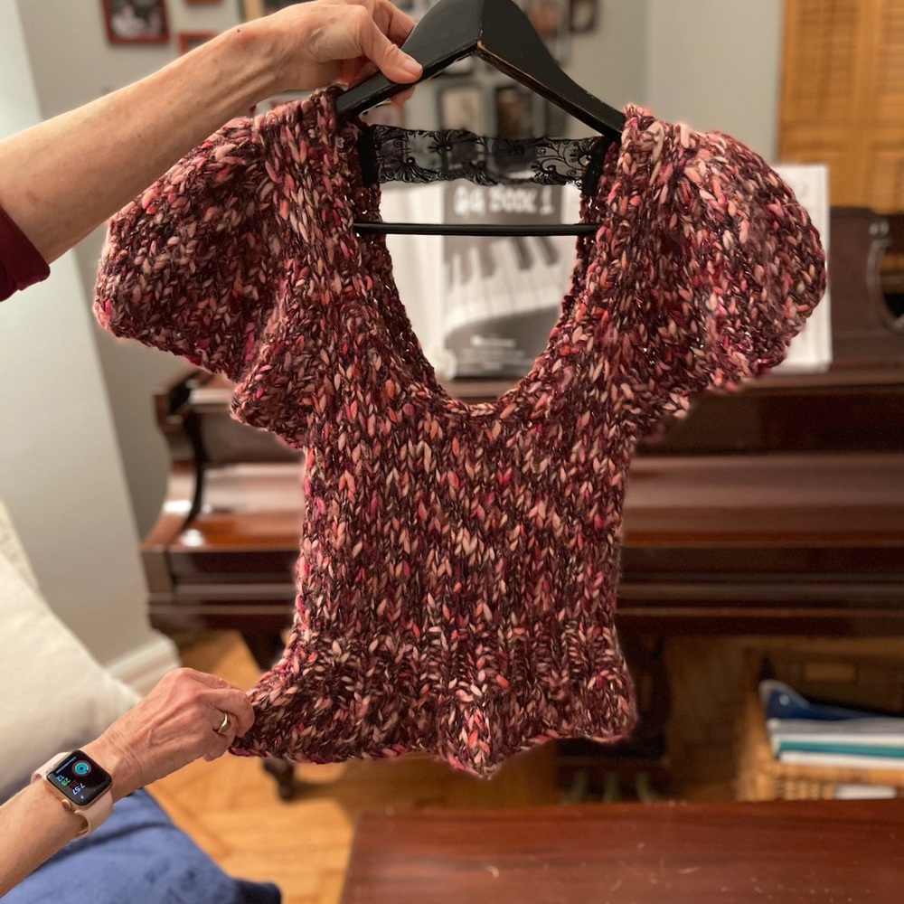 Vintage Betsy Johnson Pink Knit Top